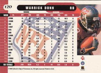 1999 Collector's Edge Supreme #120 Warrick Dunn Back