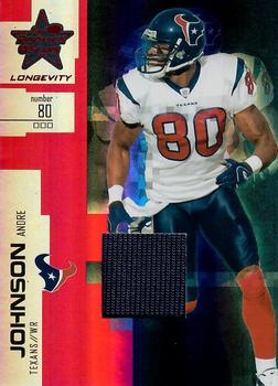 2007 Leaf Rookies & Stars - Materials Gold #78 Andre Johnson Front