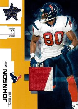 2007 Leaf Rookies & Stars - Materials Gold Retail #78 Andre Johnson Front