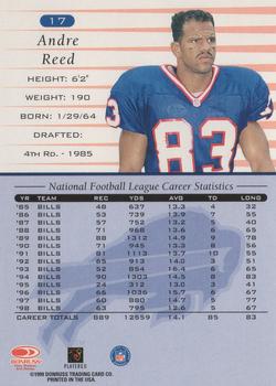 1999 Donruss #17 Andre Reed Back