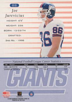 1999 Donruss #88 Joe Jurevicius Back