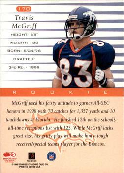 1999 Donruss #170 Travis McGriff Back