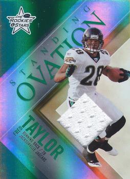 2007 Leaf Rookies & Stars - Standing Ovation Materials Green #SO-3 Fred Taylor Front