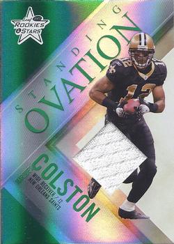 2007 Leaf Rookies & Stars - Standing Ovation Materials Green #SO-13 Marques Colston Front