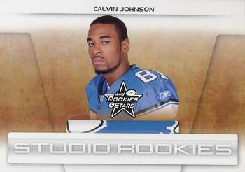 2007 Leaf Rookies & Stars - Studio Rookies #SR-7 Calvin Johnson Front