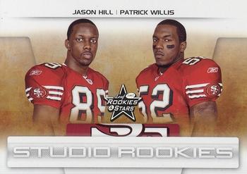 2007 Leaf Rookies & Stars - Studio Rookies #SR-45 Jason Hill / Patrick Willis Front