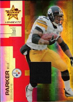 2007 Leaf Rookies & Stars Longevity - Materials Ruby #75 Willie Parker Front