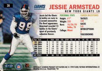 1999 Fleer Tradition #28 Jessie Armstead Back