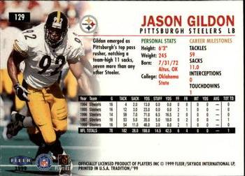 1999 Fleer Tradition #129 Jason Gildon Back