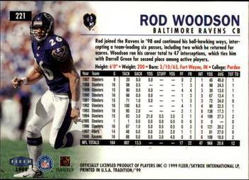 1999 Fleer Tradition #221 Rod Woodson Back