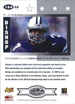 1999 Leaf Certified #184 Michael Bishop Back