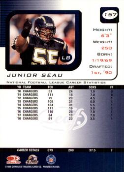 1999 Leaf Rookies & Stars #157 Junior Seau Back