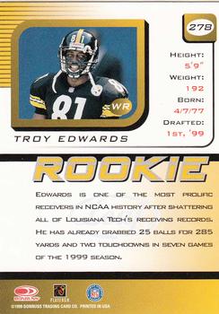 1999 Leaf Rookies & Stars #278 Troy Edwards Back