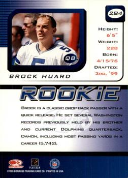 1999 Leaf Rookies & Stars #284 Brock Huard Back