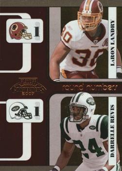 2007 Playoff Contenders - Round Numbers #RN-5 LaRon Landry / Darrelle Revis Front