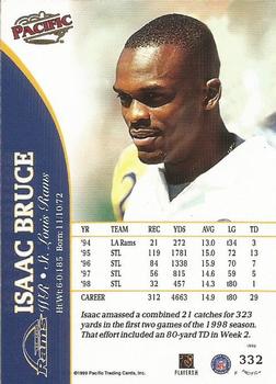 1999 Pacific #332 Isaac Bruce Back