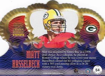 1999 Pacific Crown Royale #54 Matt Hasselbeck Back
