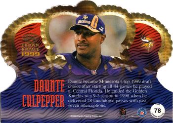 1999 Pacific Crown Royale #78 Daunte Culpepper Back