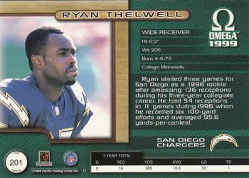 1999 Pacific Omega #201 Ryan Thelwell Back