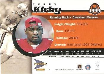 1999 Pacific Prism #37 Terry Kirby Back