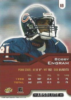 1999 Playoff Absolute EXP #69 Bobby Engram Back