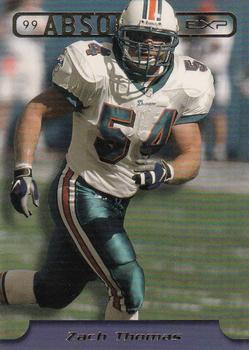 1999 Playoff Absolute EXP #122 Zach Thomas Front