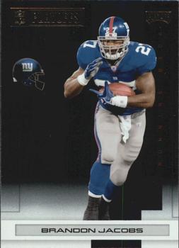 2007 Playoff NFL Playoffs - Black Metalized #65 Brandon Jacobs Front