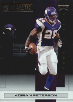 2007 Playoff NFL Playoffs - Black Metalized #101 Adrian Peterson Front