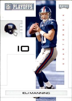 2007 Playoff NFL Playoffs - Gold #66 Eli Manning Front