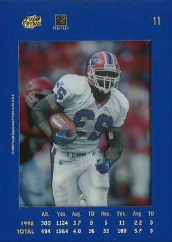 1999 Playoff Absolute SSD #11 Antowain Smith Back