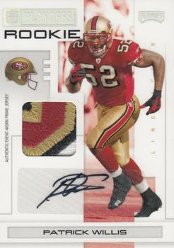 2007 Playoff NFL Playoffs - Material Signatures Silver Prime #125 Patrick Willis Front