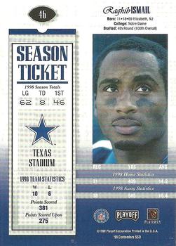 1999 Playoff Contenders SSD #46 Raghib Ismail Back