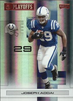 2007 Playoff NFL Playoffs - Red Holofoil #43 Joseph Addai Front