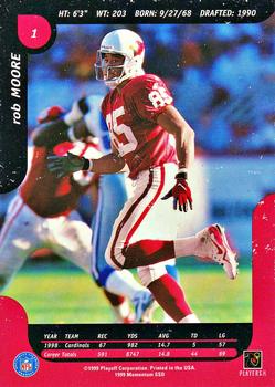 1999 Playoff Momentum SSD #1 Rob Moore Back