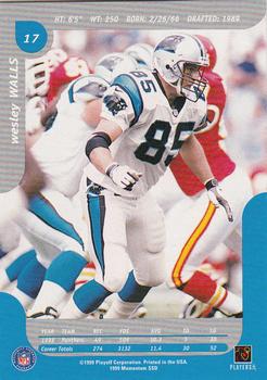1999 Playoff Momentum SSD #17 Wesley Walls Back