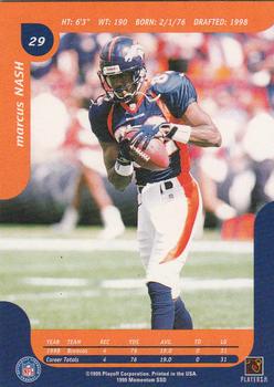 1999 Playoff Momentum SSD #29 Marcus Nash Back