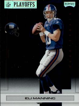 2007 Playoff NFL Playoffs - Silver Metalized #66 Eli Manning Front