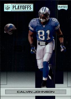 2007 Playoff NFL Playoffs - Silver Metalized #107 Calvin Johnson Front