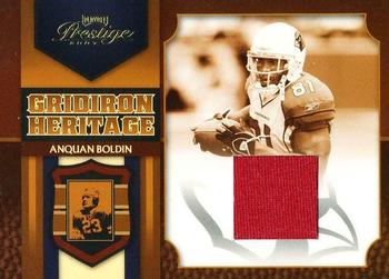 2007 Playoff Prestige - Gridiron Heritage Materials #GH-8 Anquan Boldin Front