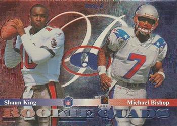 1999 Playoff Momentum SSD - Rookie Quads #RQ-1 Tim Couch / Aaron Brooks / Shaun King / Michael Bishop Back