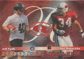 1999 Playoff Momentum SSD - Rookie Quads #RQ-2 Edgerrin James / Michael Cloud / Jeff Paulk / Joel Makovicka Back