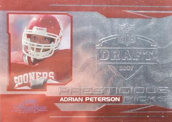 2007 Playoff Prestige - Prestigious Picks Red #PK-6 Adrian Peterson Front