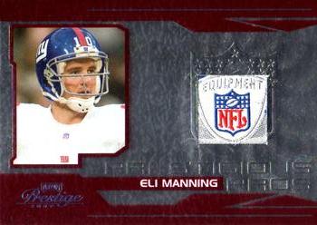 2007 Playoff Prestige - Prestigious Pros Materials Red #PP-39 Eli Manning Front