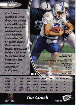 1999 Press Pass #2 Tim Couch Back