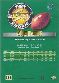 1999 Score #224 Edgerrin James Back