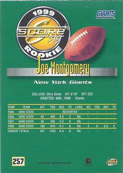 1999 Score #257 Joe Montgomery Back