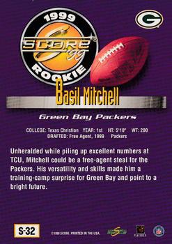 1999 Score Supplemental #S-32 Basil Mitchell Back