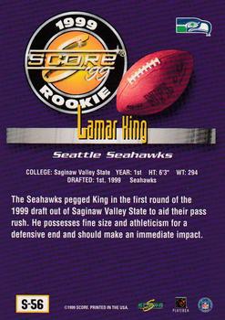 1999 Score Supplemental #S-56 Lamar King Back