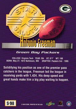 1999 Score Supplemental #S-98 Antonio Freeman Back