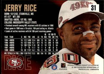 1999 SkyBox Dominion #31 Jerry Rice Back